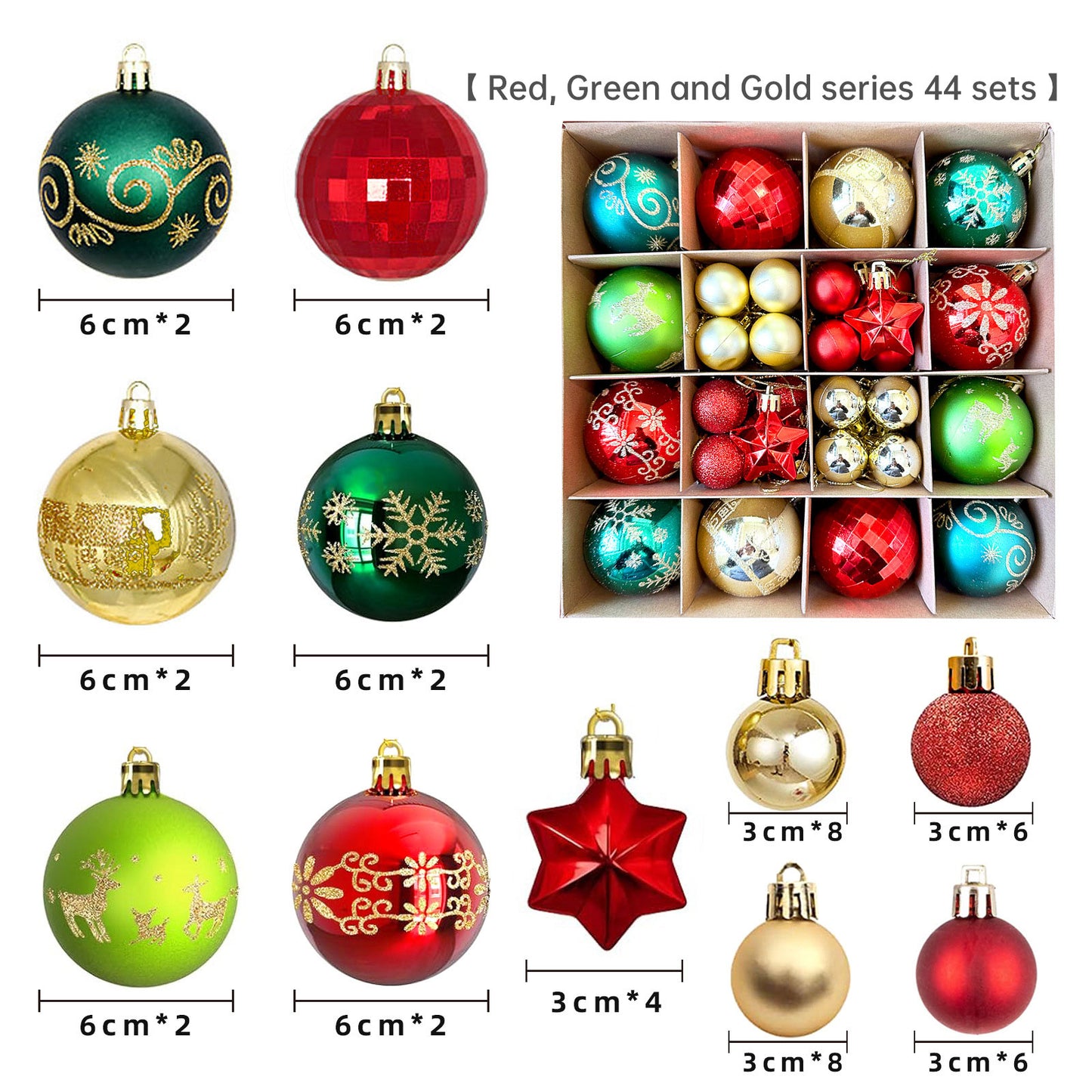 Christmas balls 40pcs
