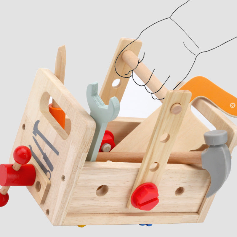 Trä toolbox pussel
