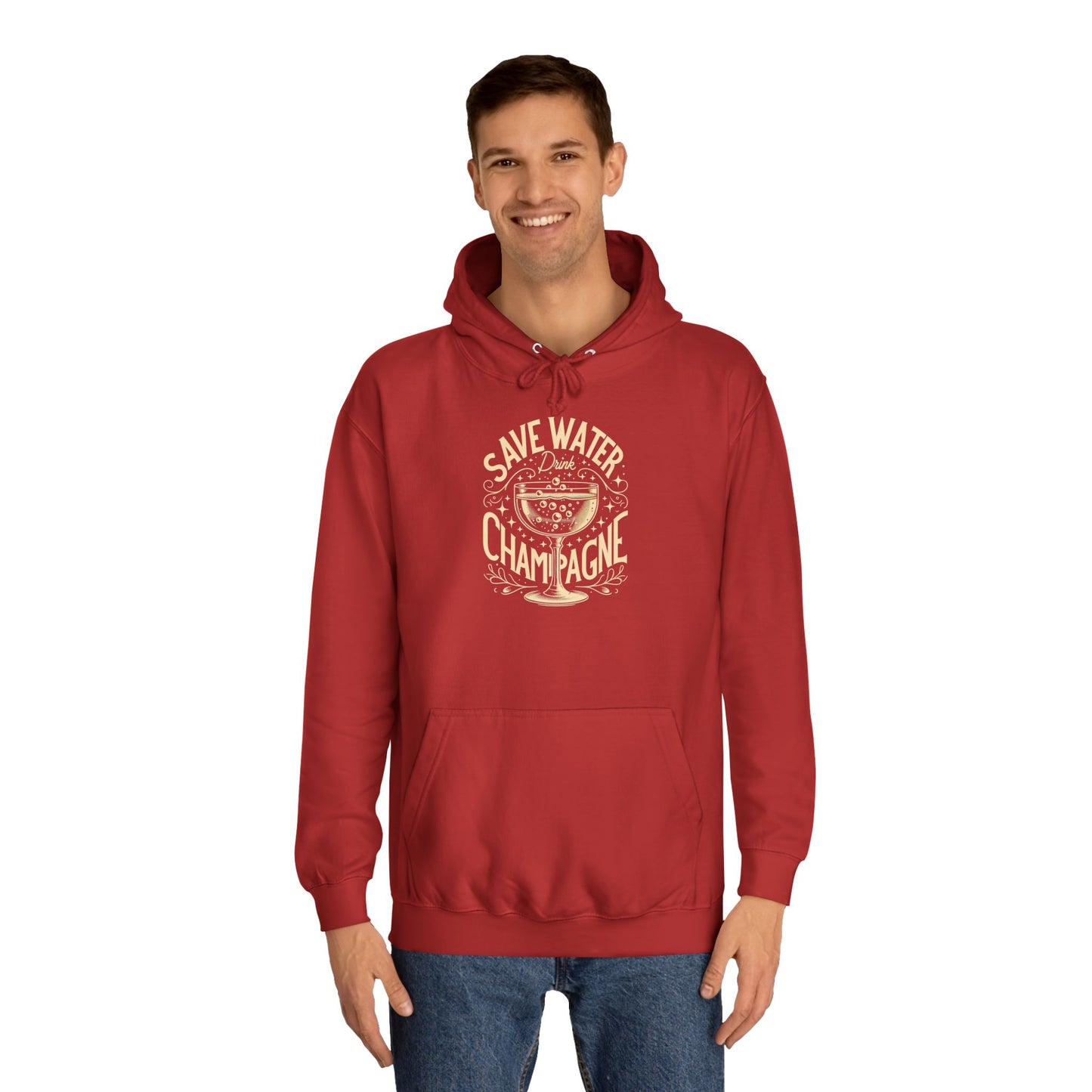 Unisex College Hoodie - Champagne Lover