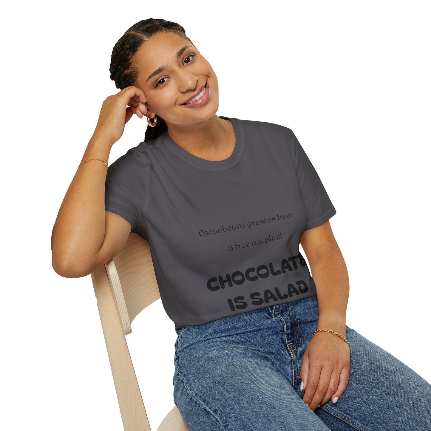Hus41 T-Shirt - Chocolate is salad
