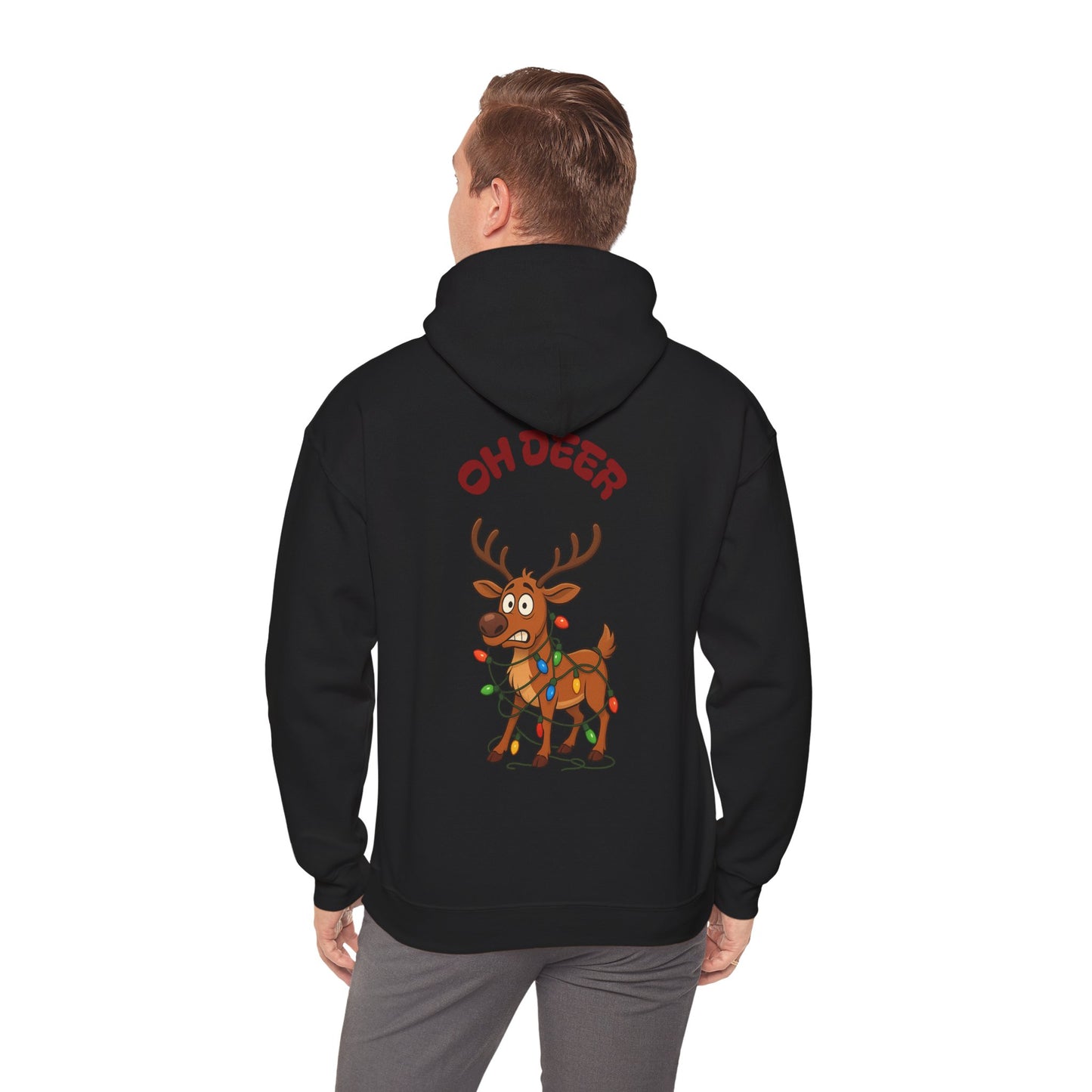 Hus41 Unisex Sweatshirt Hoodie - OH DEER Jultröja