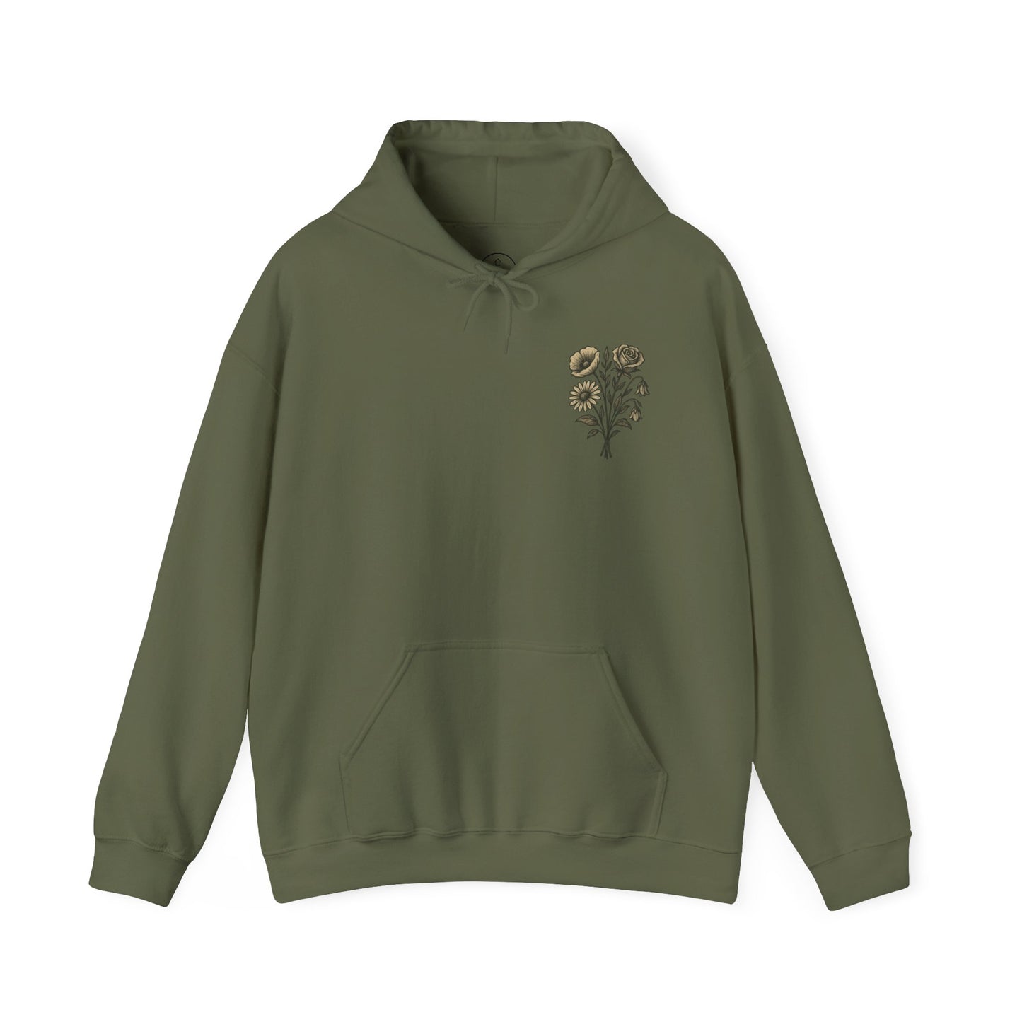 Hus41 Unisex Sweatshirt Hoodie - Flowers are my therapy