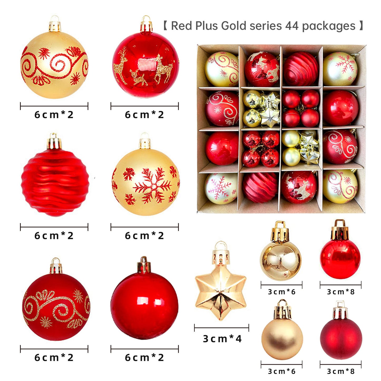 Christmas balls 40pcs