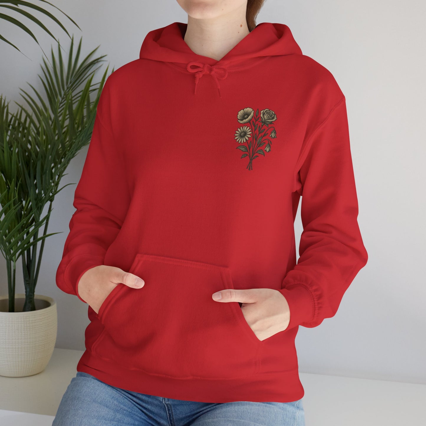 Hus41 Unisex Sweatshirt Hoodie - Flowers are my therapy