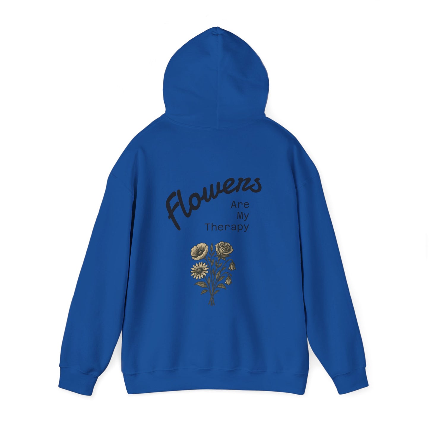 Hus41 Unisex Sweatshirt Hoodie - Flowers are my therapy