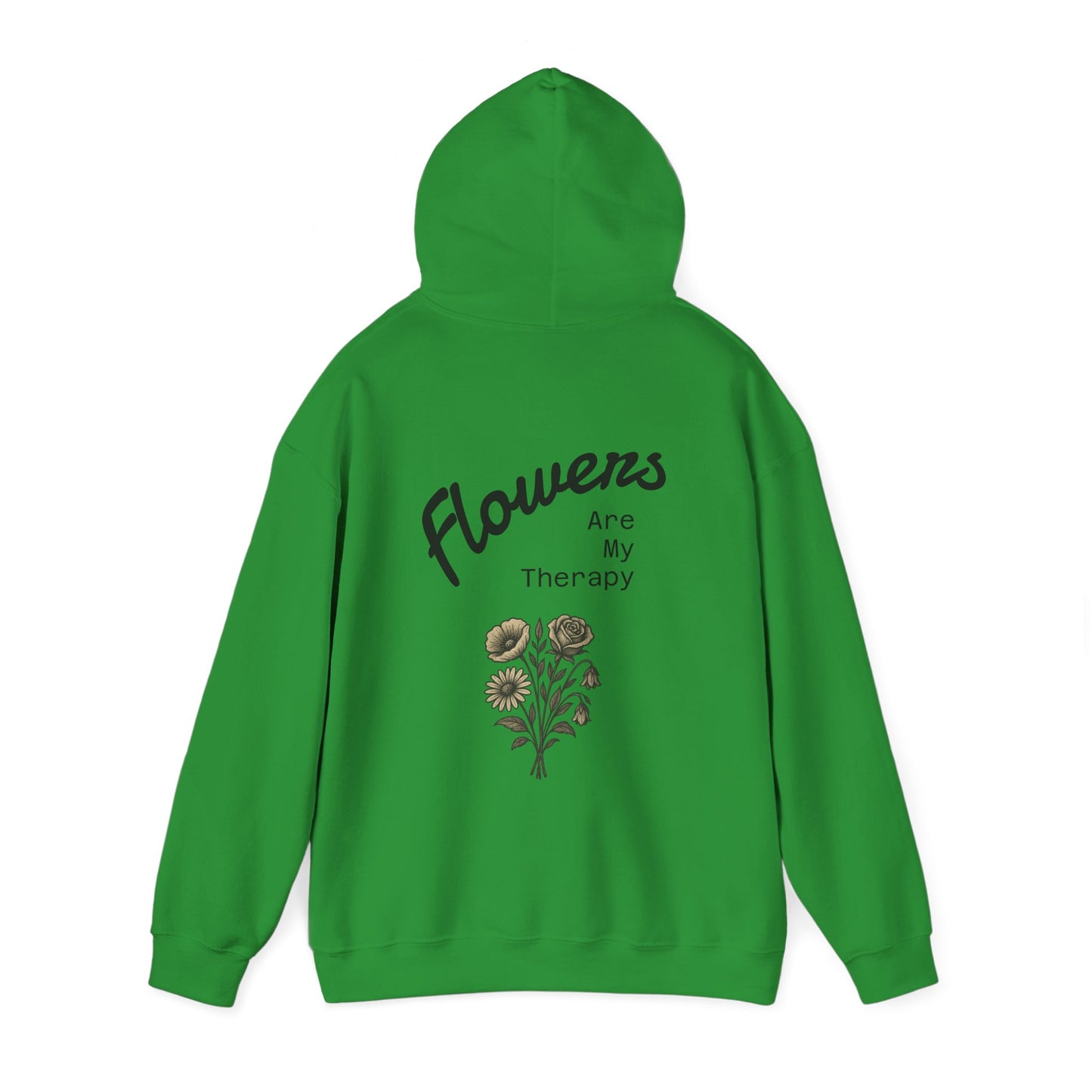 Hus41 Unisex Sweatshirt Hoodie - Flowers are my therapy