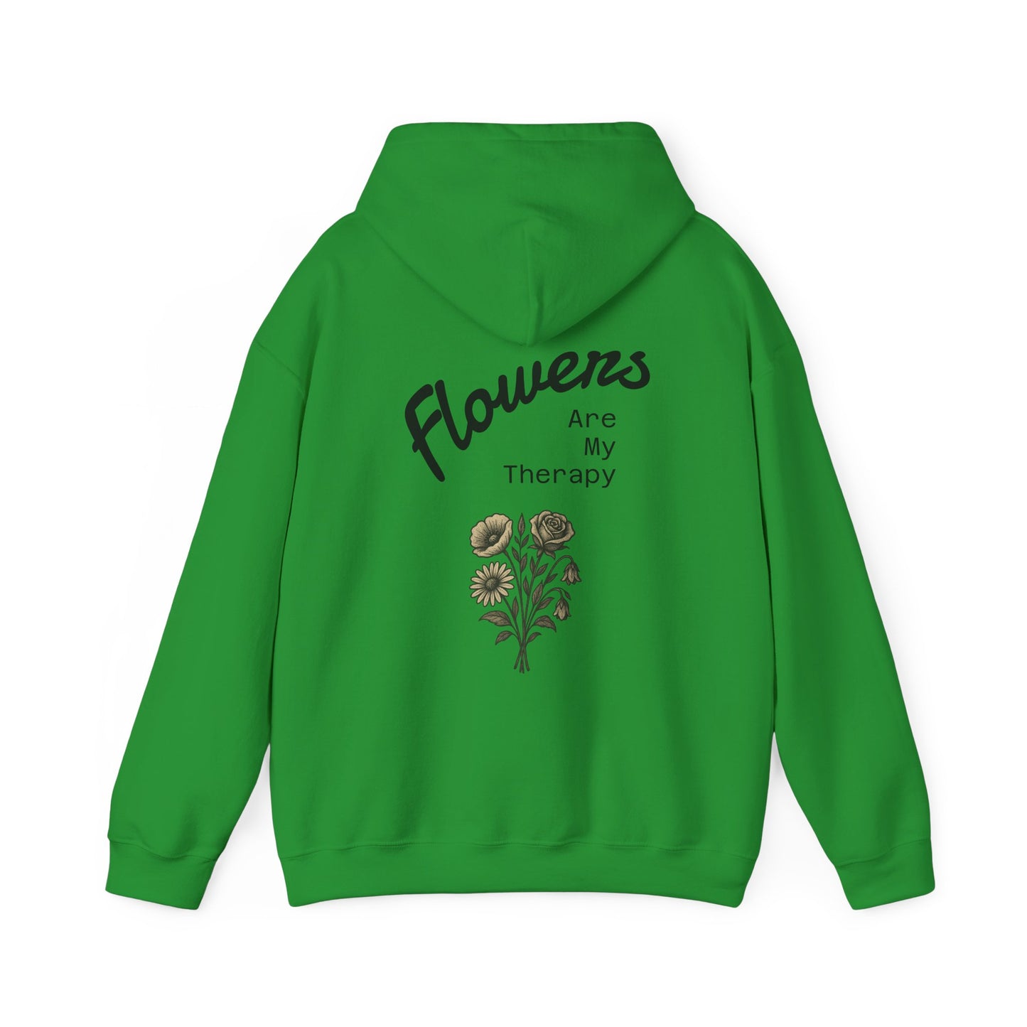 Hus41 Unisex Sweatshirt Hoodie - Flowers are my therapy