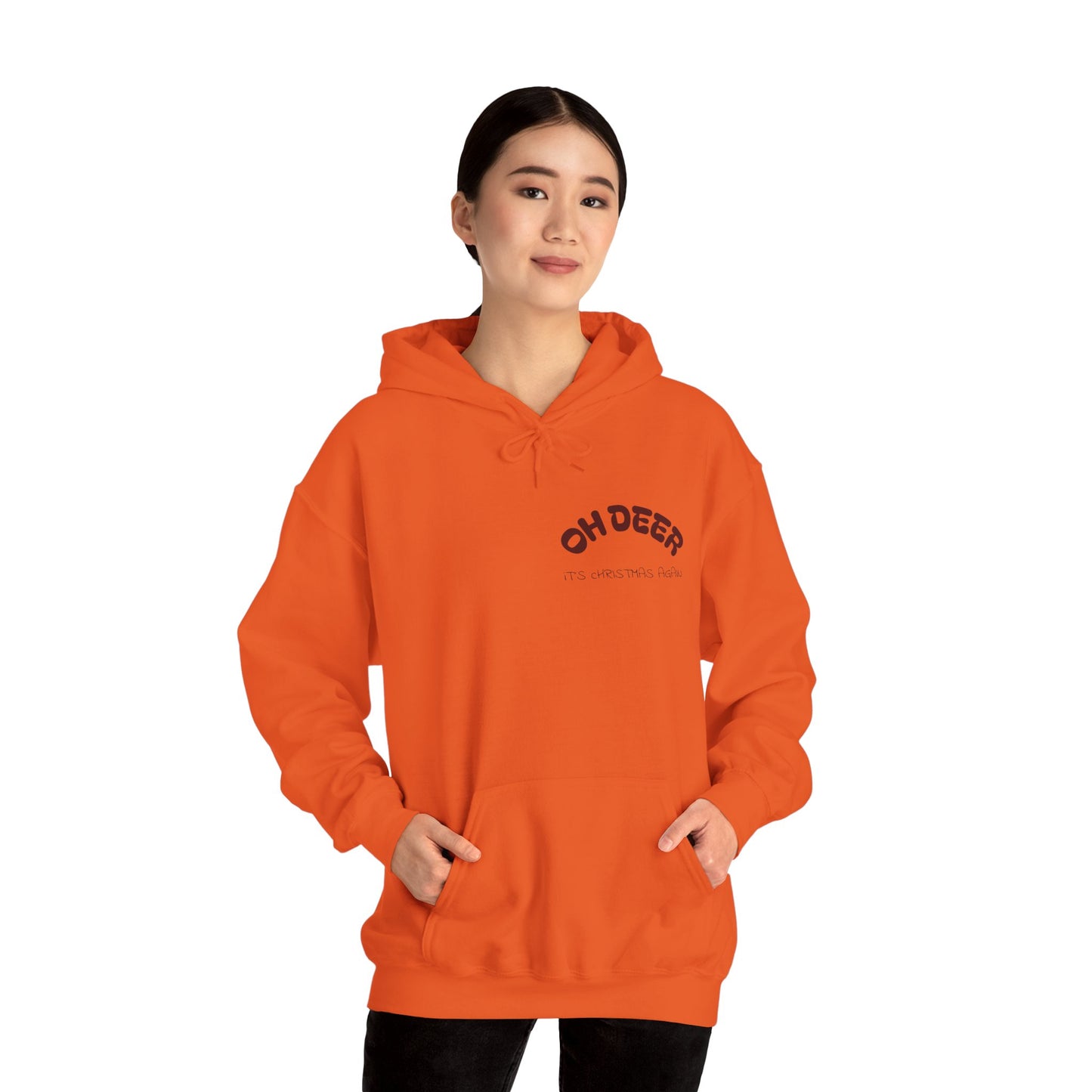 Hus41 Unisex Sweatshirt Hoodie - OH DEER Jultröja