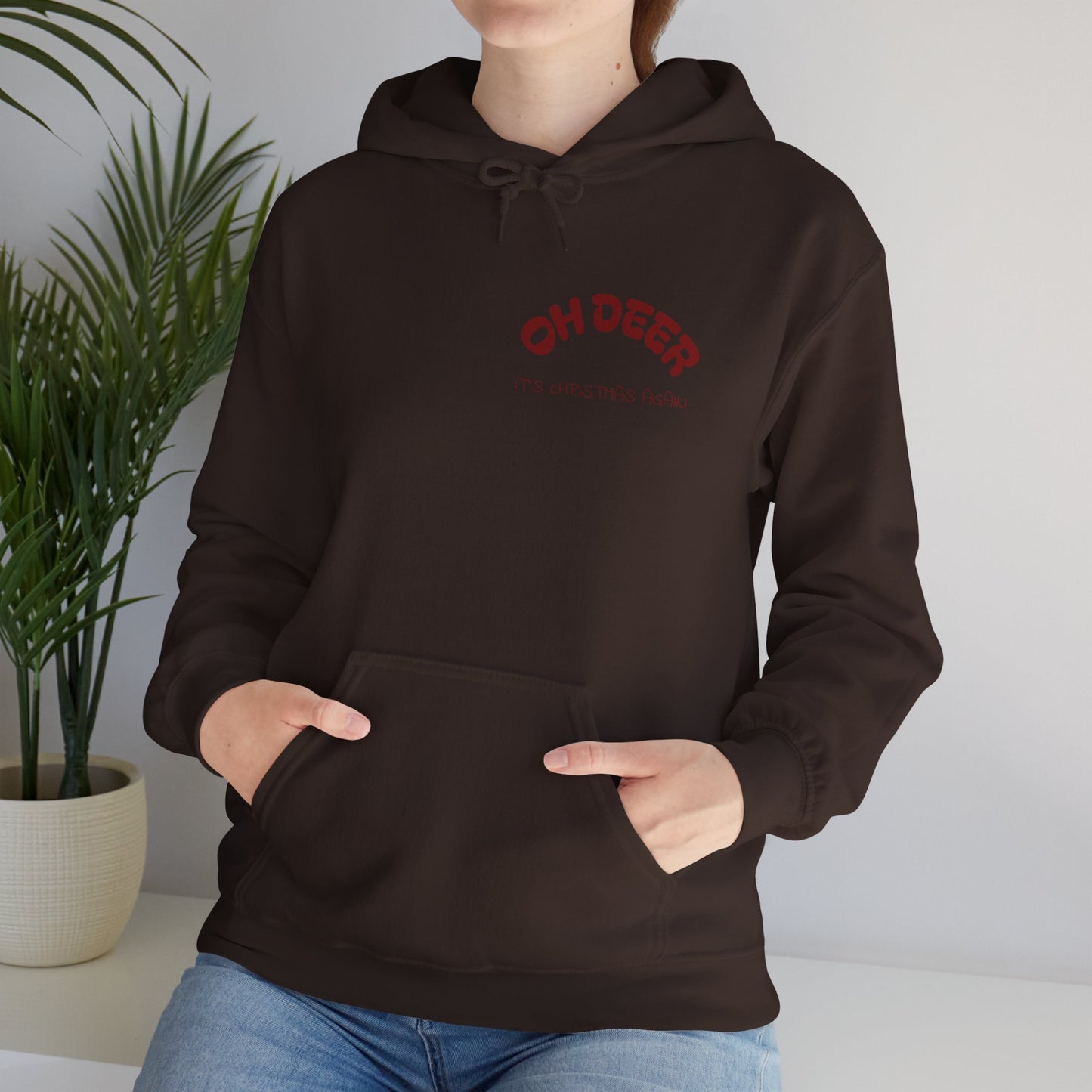 Hus41 Unisex Sweatshirt Hoodie - OH DEER Jultröja