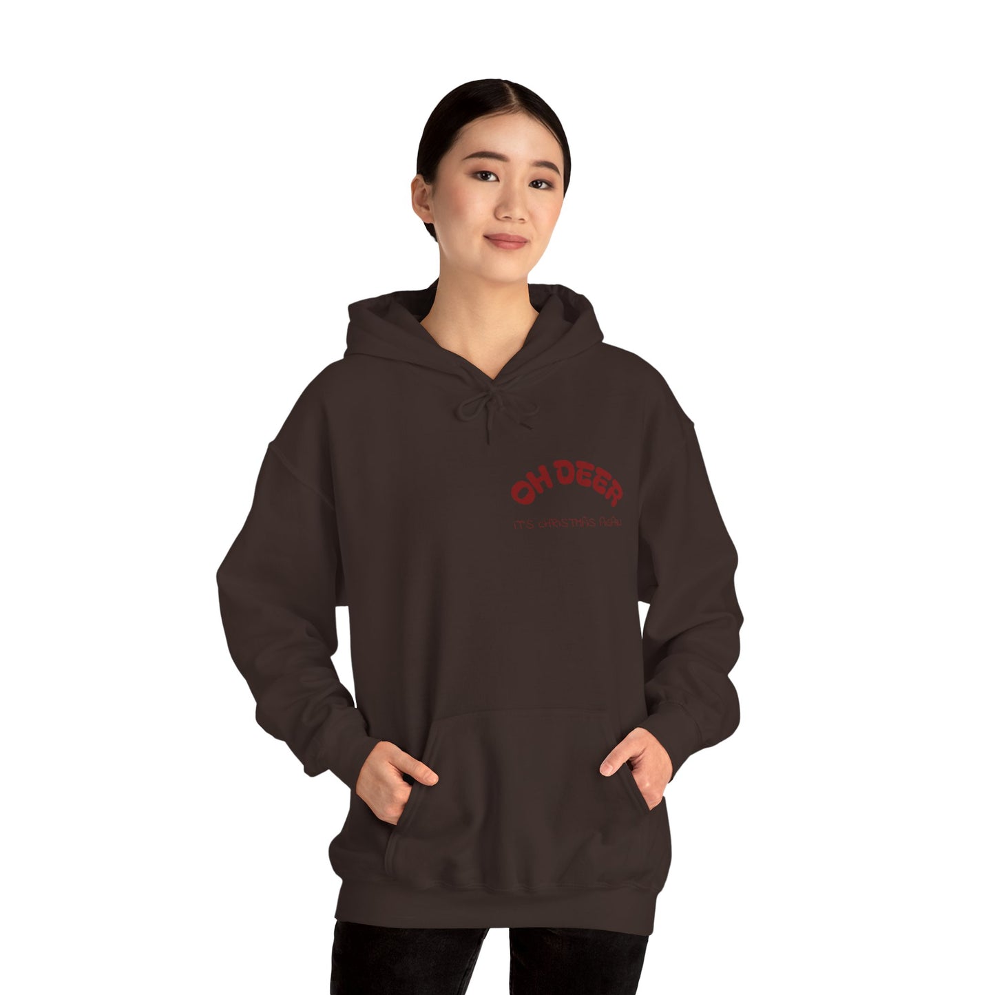 Hus41 Unisex Sweatshirt Hoodie - OH DEER Jultröja