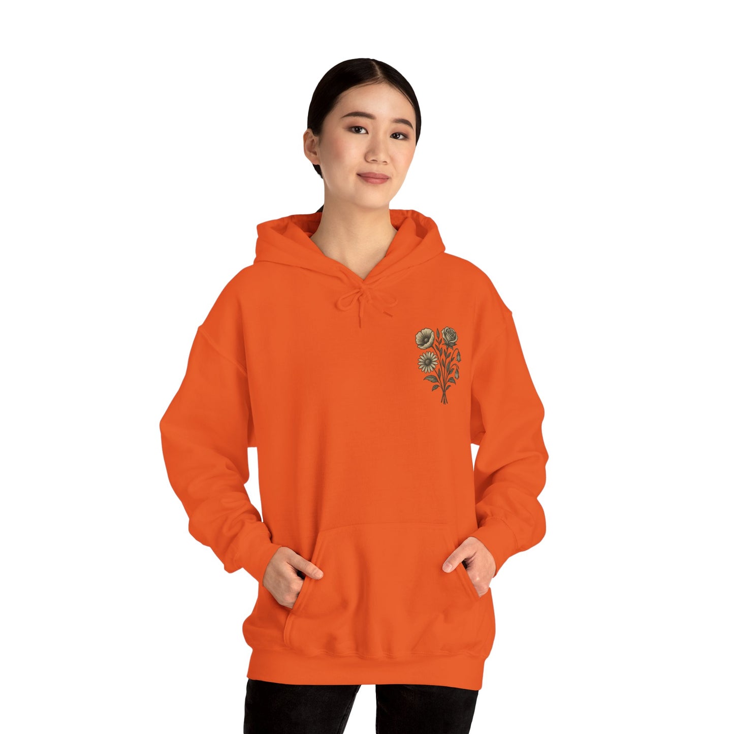 Hus41 Unisex Sweatshirt Hoodie - Flowers are my therapy