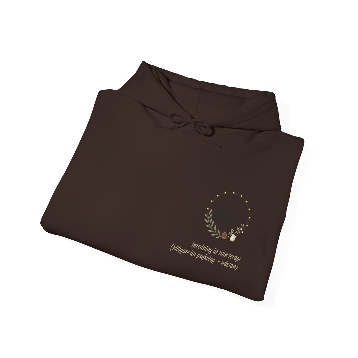 Hus41 Unisex Sweatshirt Hoodie - Inredning är min terapi