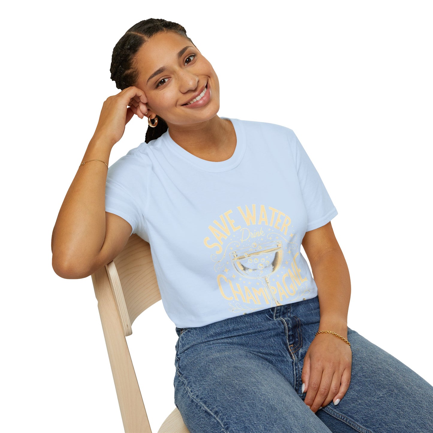 Hus42 T-shirt - Champagne Lover
