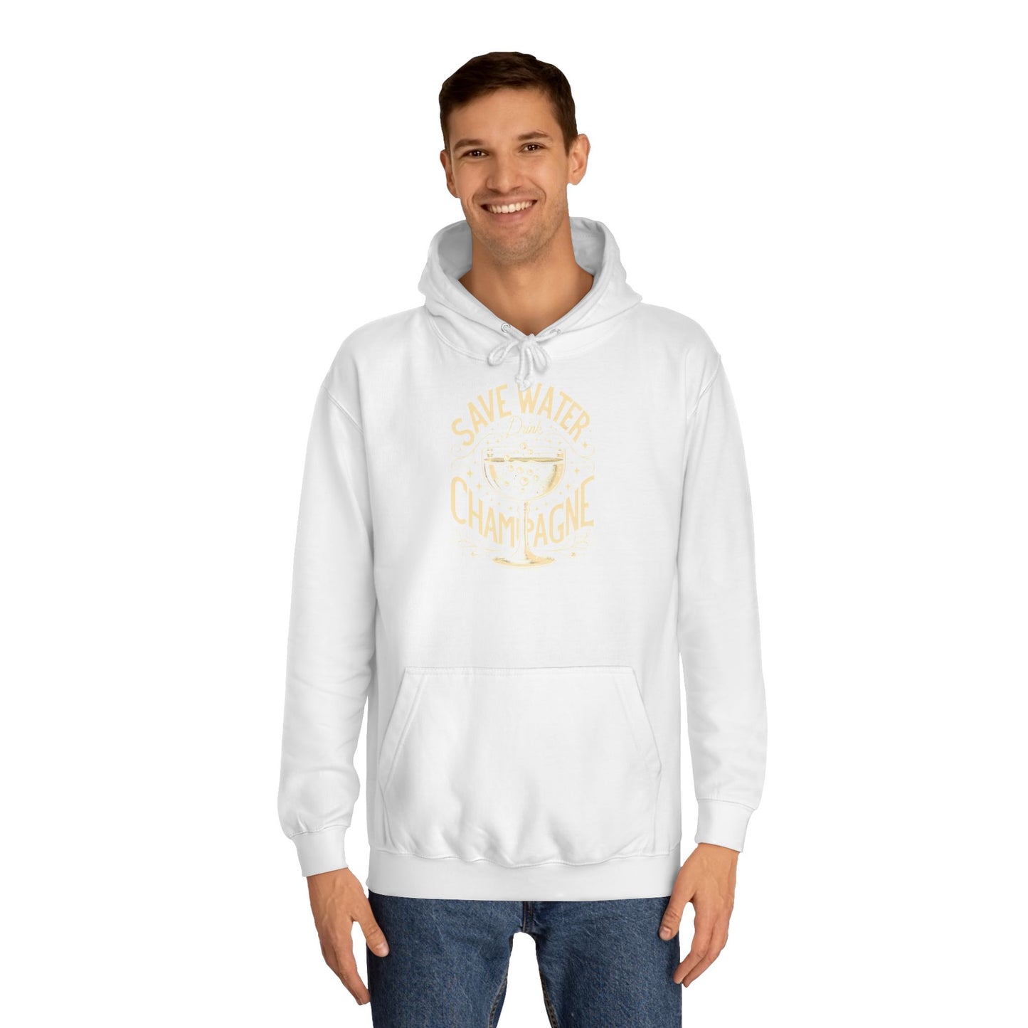 Unisex College Hoodie - Champagne Lover