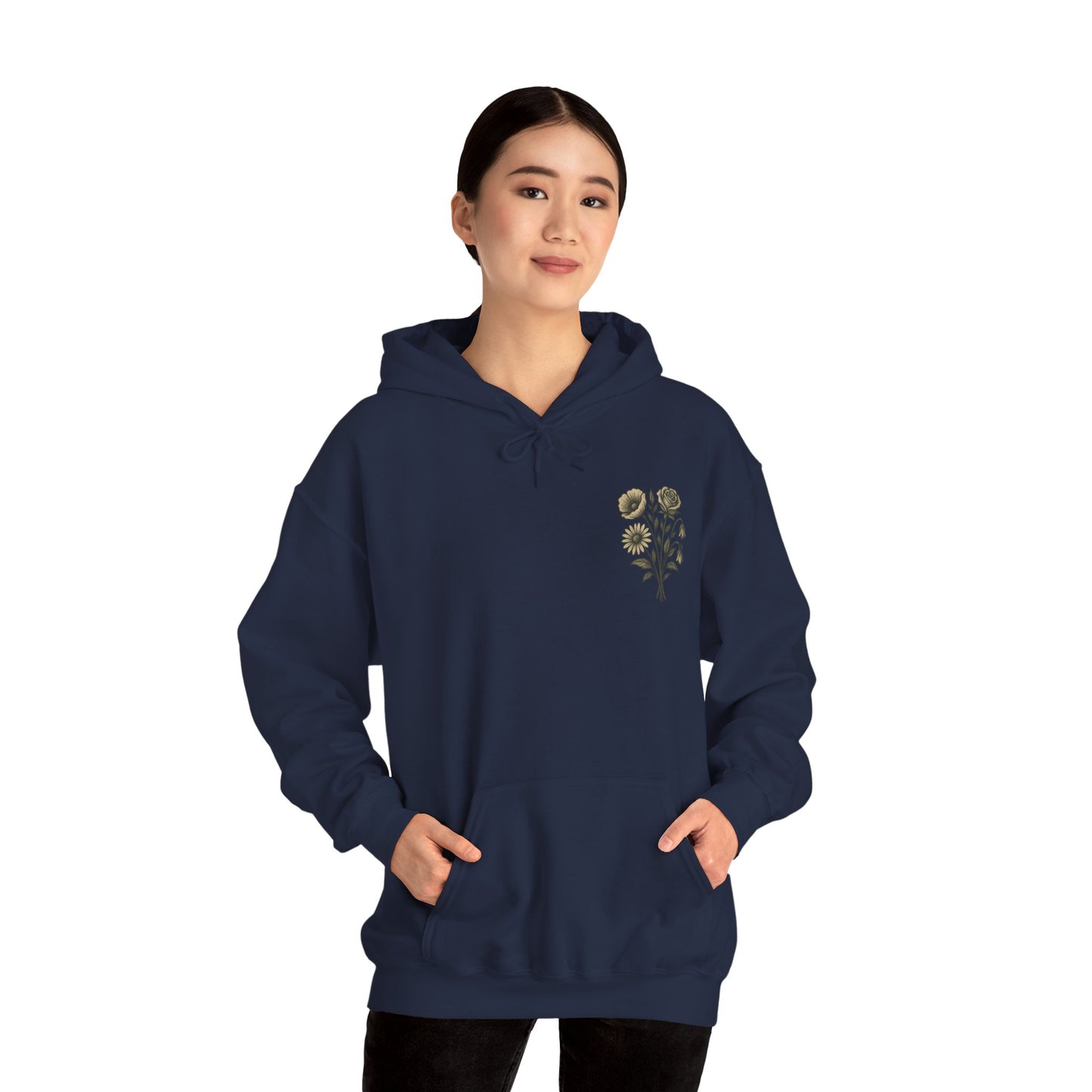 Hus41 Unisex Sweatshirt Hoodie - Flowers are my therapy