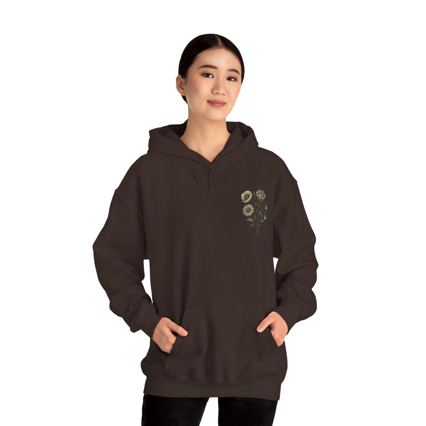 Hus41 Unisex Sweatshirt Hoodie - Flowers are my therapy