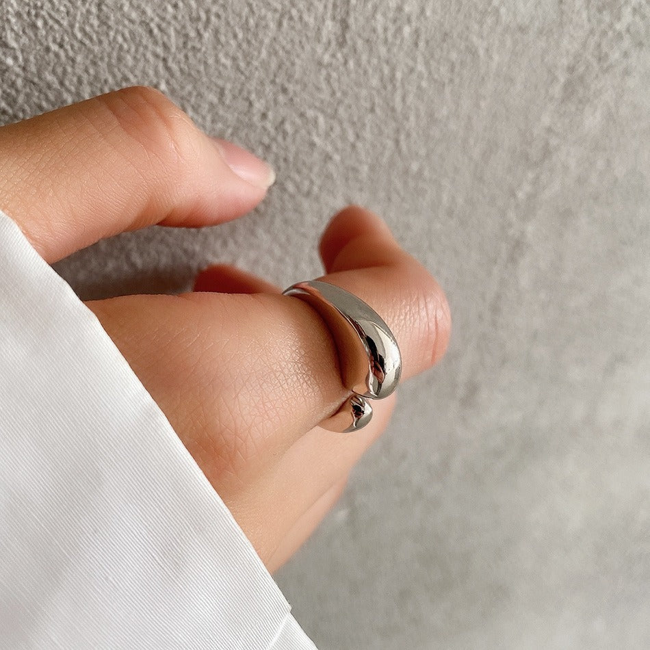 18K electroplated stainless steel ring