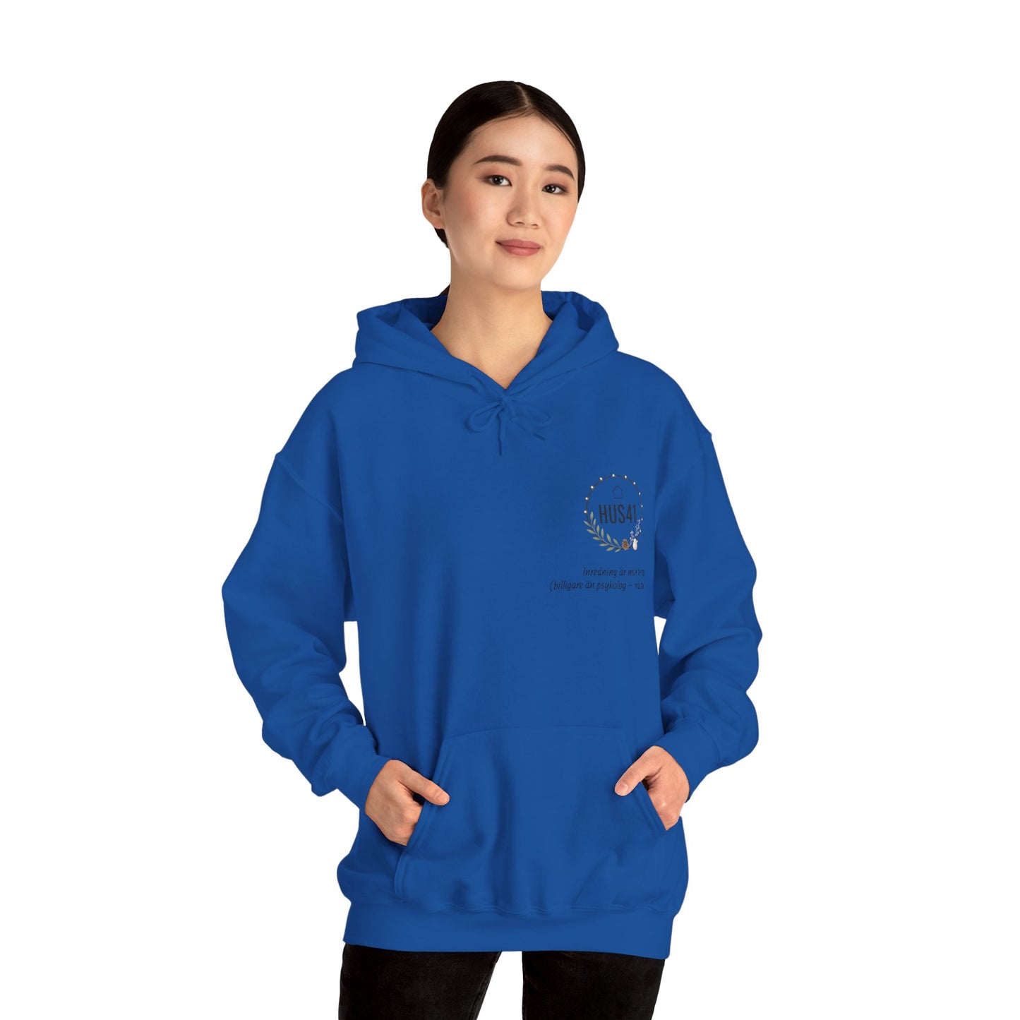 Hus41 Unisex Sweatshirt Hoodie - Inredning är min terapi