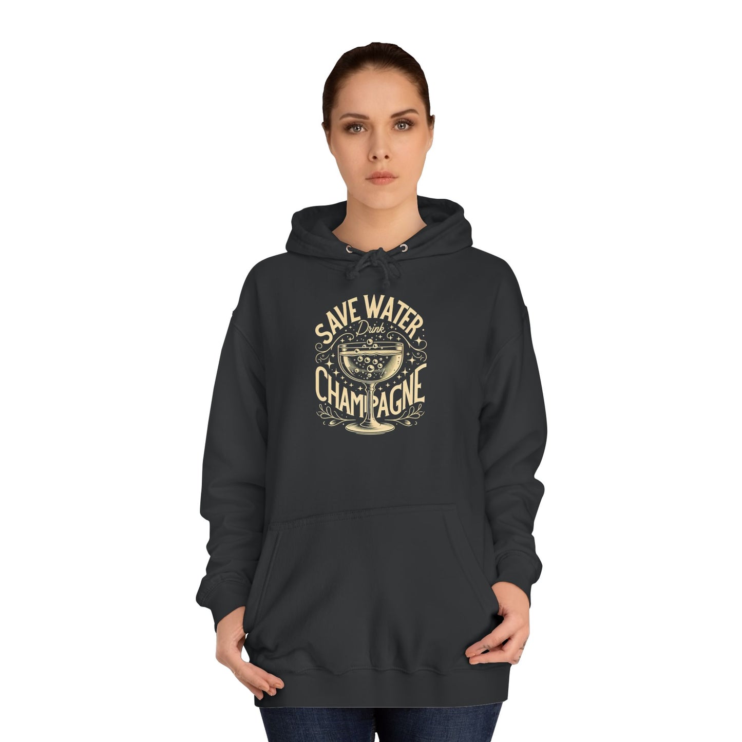 Unisex College Hoodie - Champagne Lover