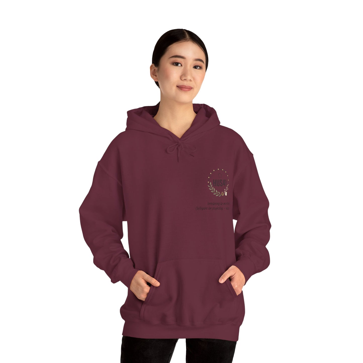 Hus41 Unisex Sweatshirt Hoodie - Inredning är min terapi