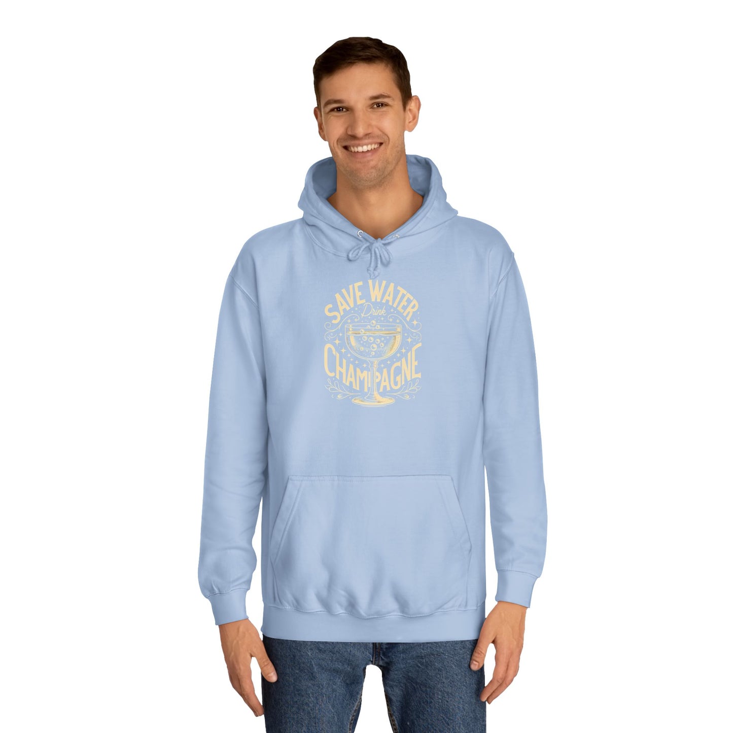 Unisex College Hoodie - Champagne Lover