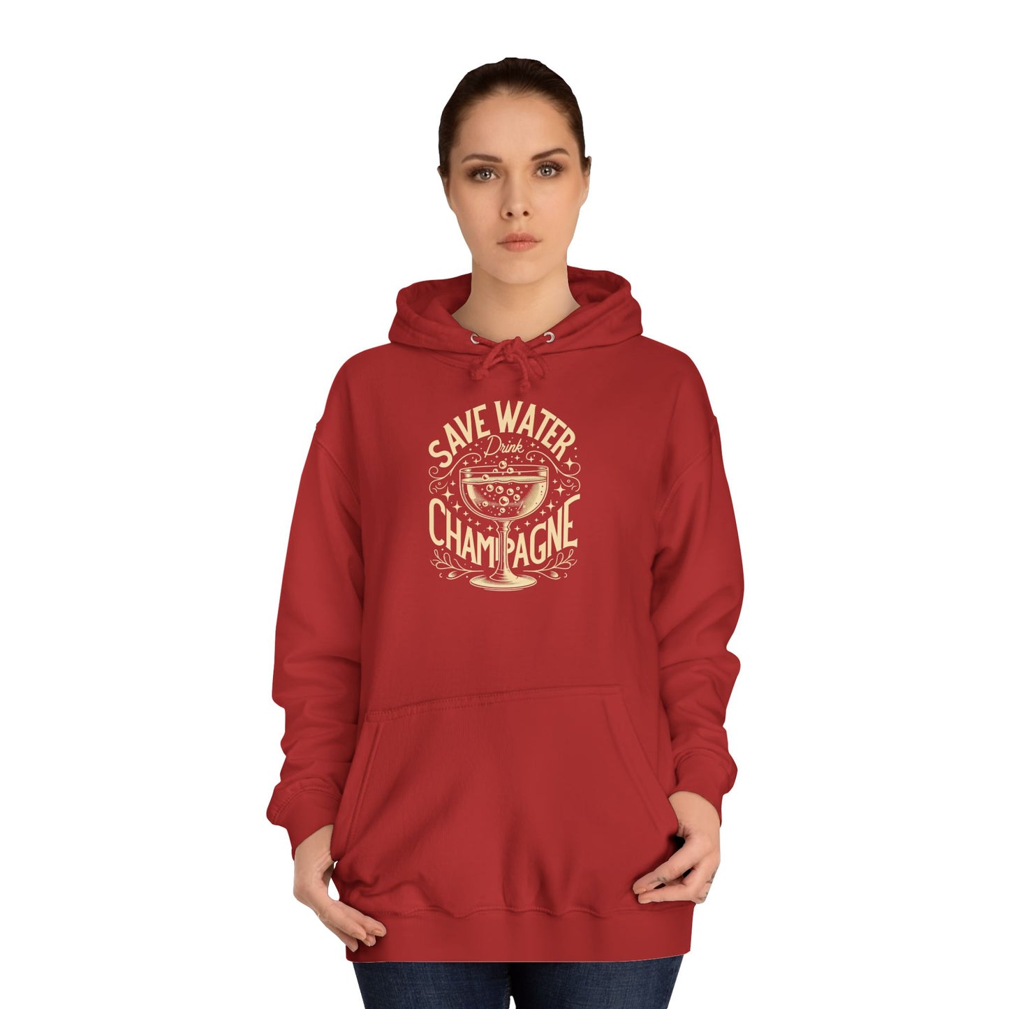 Unisex College Hoodie - Champagne Lover