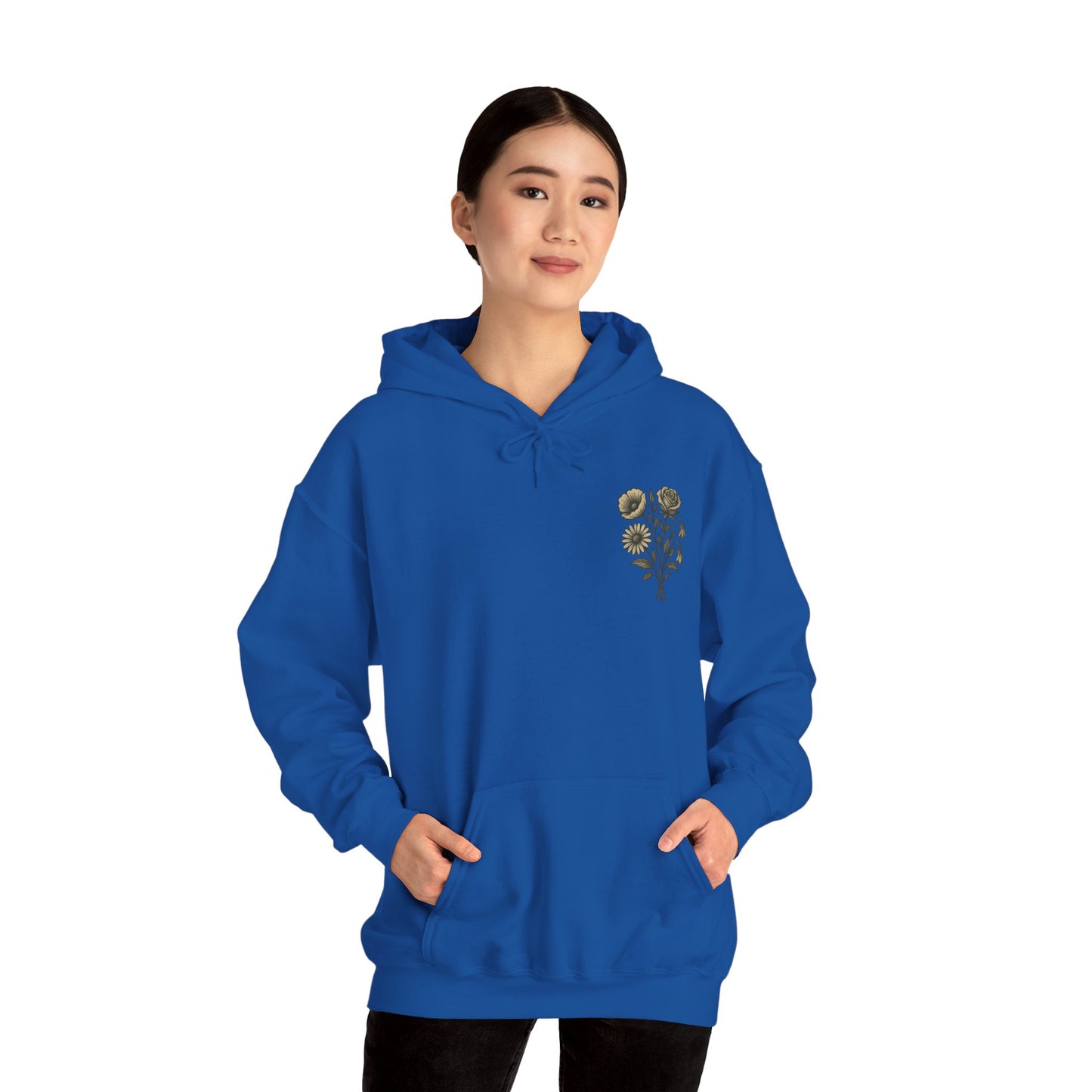 Hus41 Unisex Sweatshirt Hoodie - Flowers are my therapy