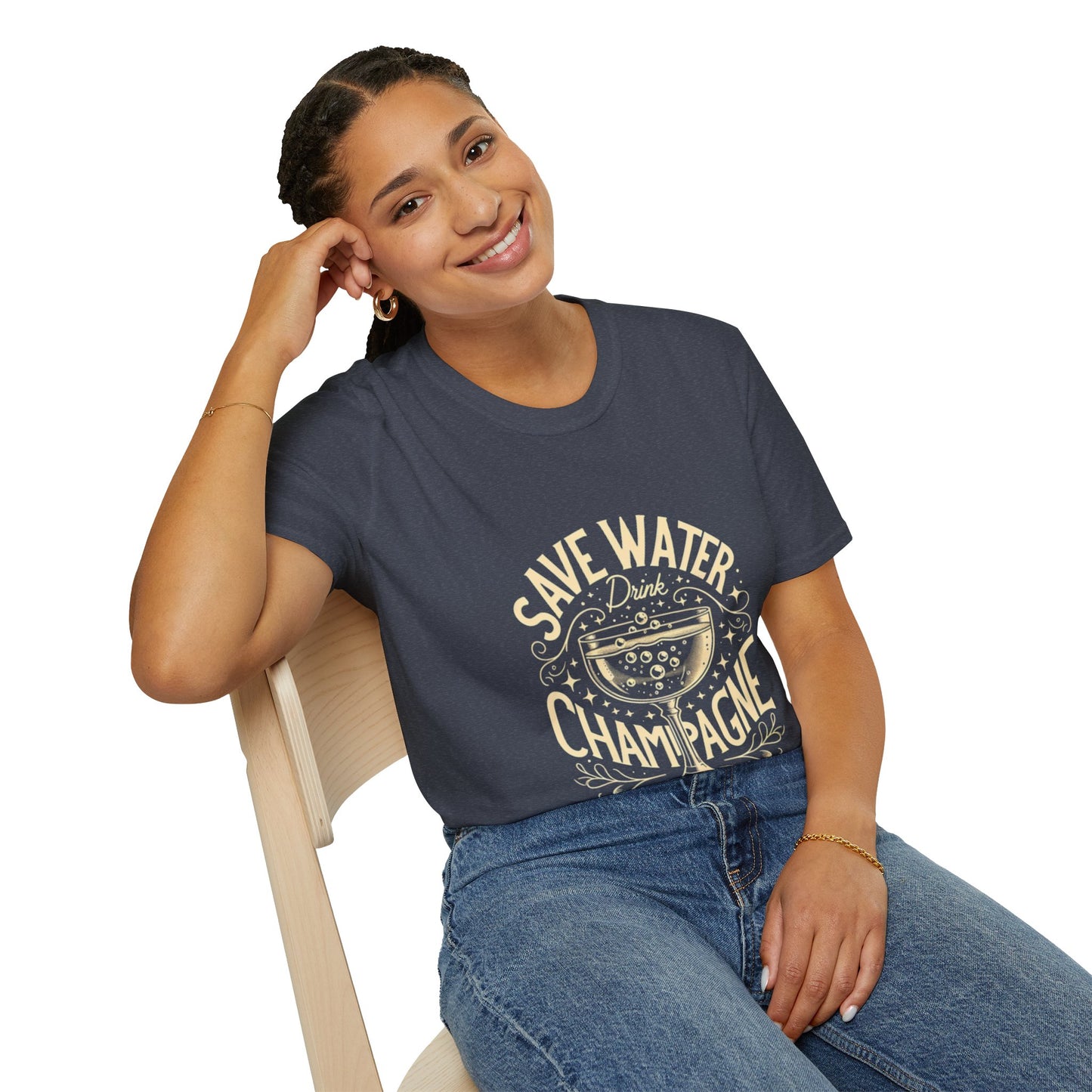 Hus42 T-shirt - Champagne Lover