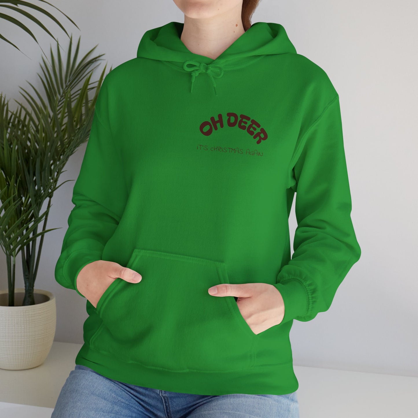 Hus41 Unisex Sweatshirt Hoodie - OH DEER Jultröja