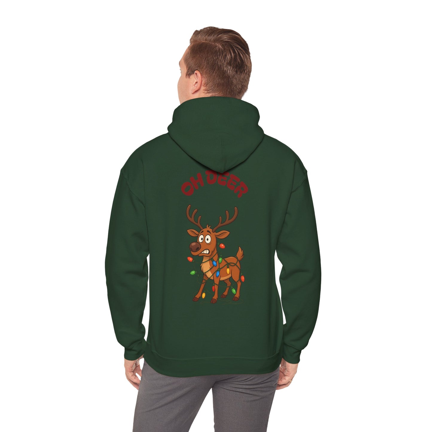 Hus41 Unisex Sweatshirt Hoodie - OH DEER Jultröja
