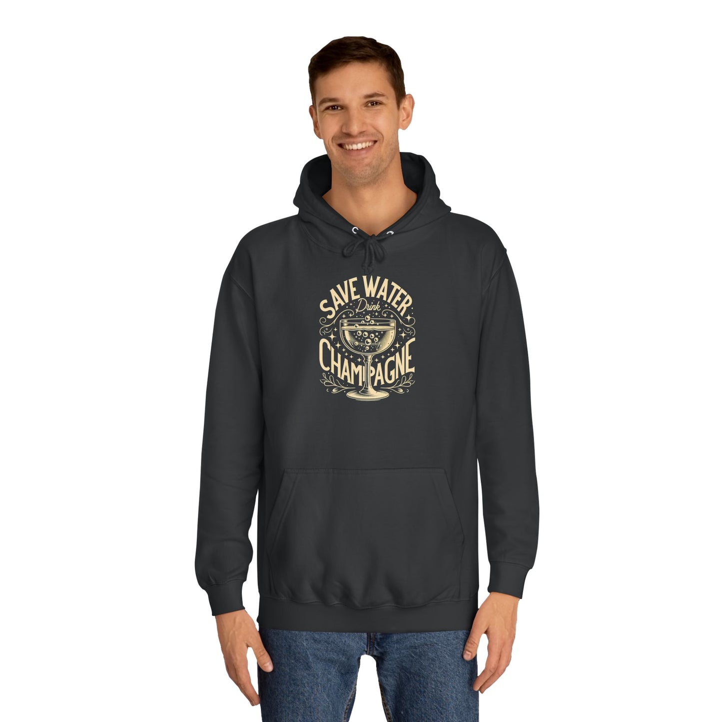 Unisex College Hoodie - Champagne Lover