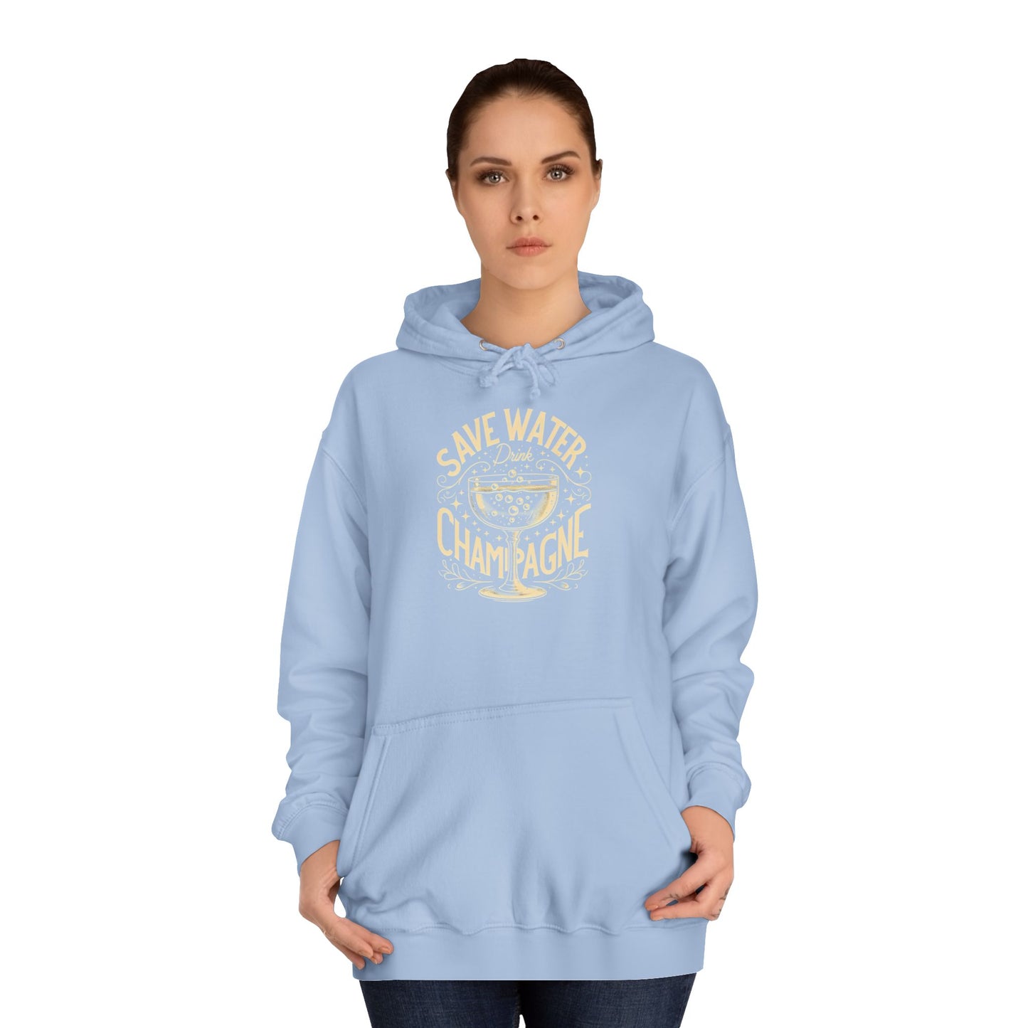 Unisex College Hoodie - Champagne Lover