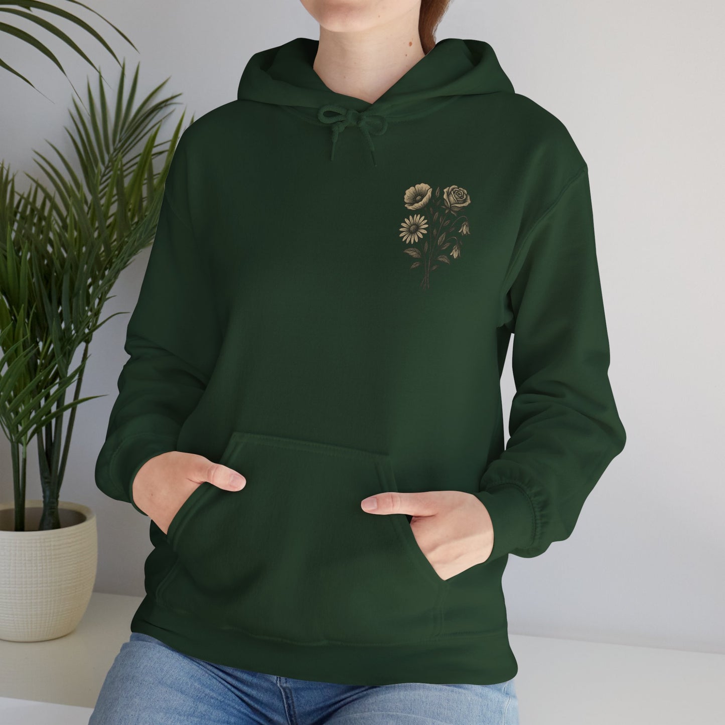 Hus41 Unisex Sweatshirt Hoodie - Flowers are my therapy
