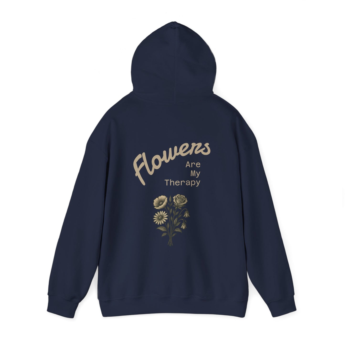 Hus41 Unisex Sweatshirt Hoodie - Flowers are my therapy