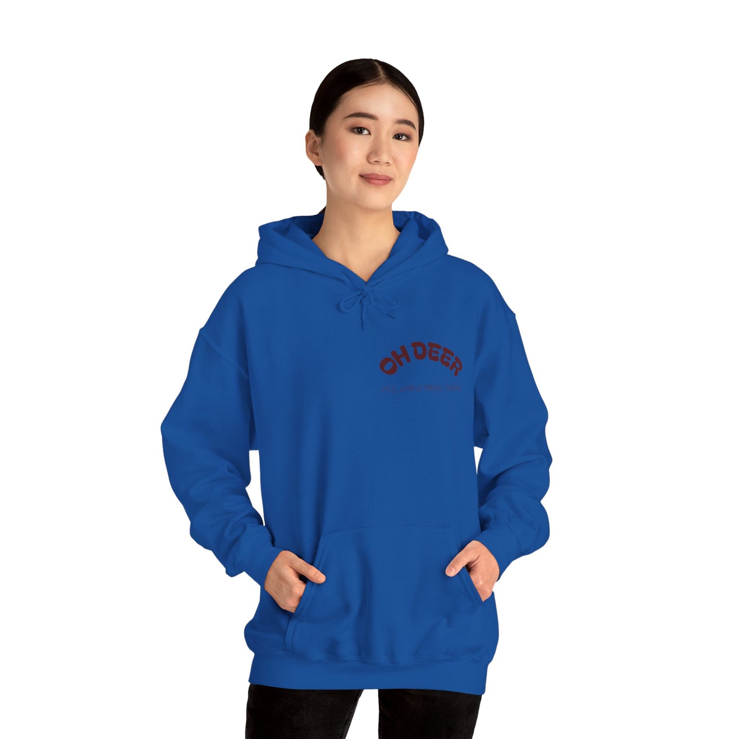 Hus41 Unisex Sweatshirt Hoodie - OH DEER Jultröja