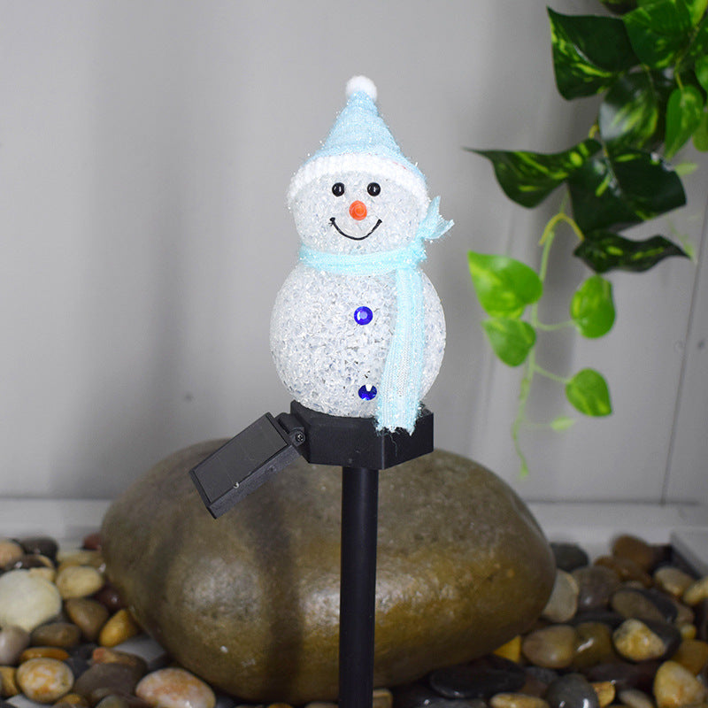 Solar lamp Christmas snowman