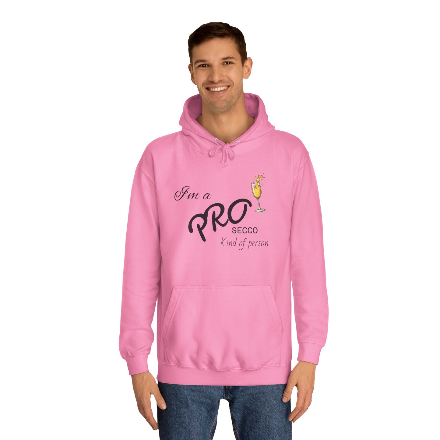 Hus41 College Hoodie - PROsecco kind of person