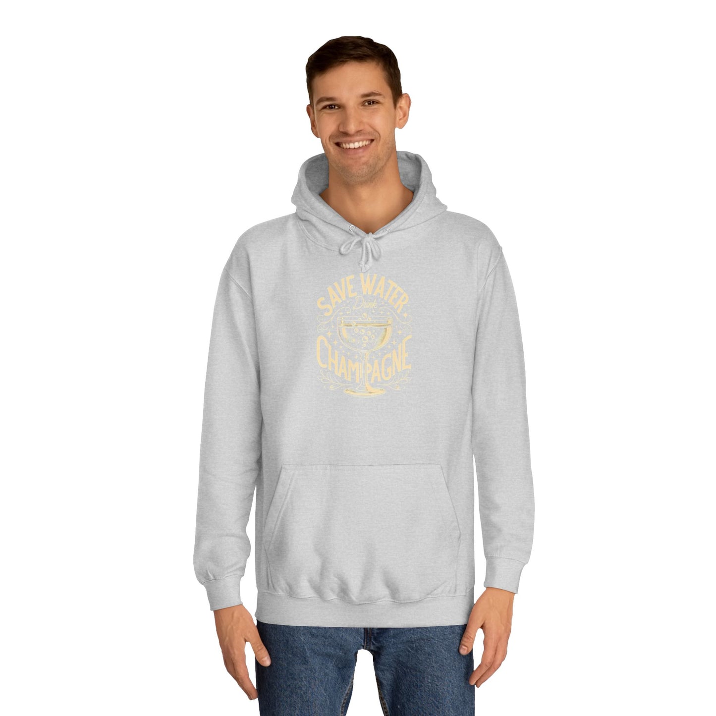 Unisex College Hoodie - Champagne Lover
