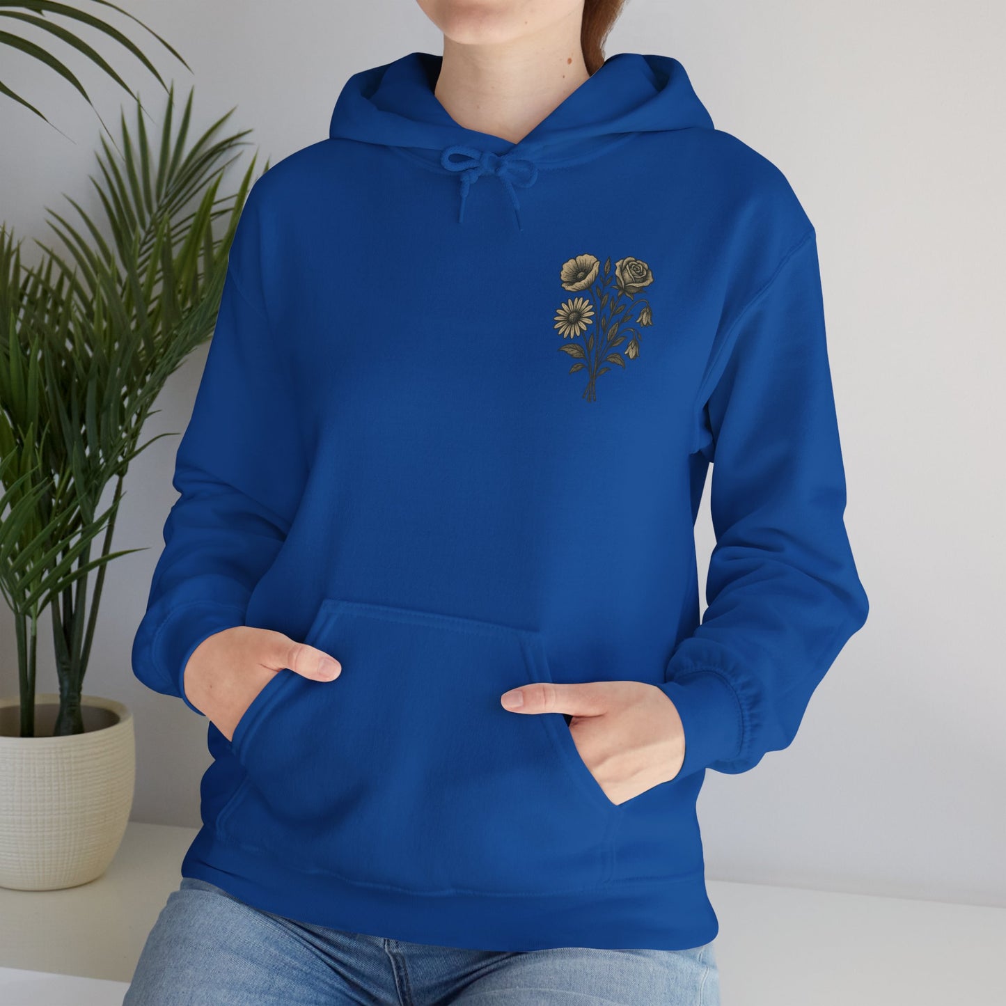Hus41 Unisex Sweatshirt Hoodie - Flowers are my therapy