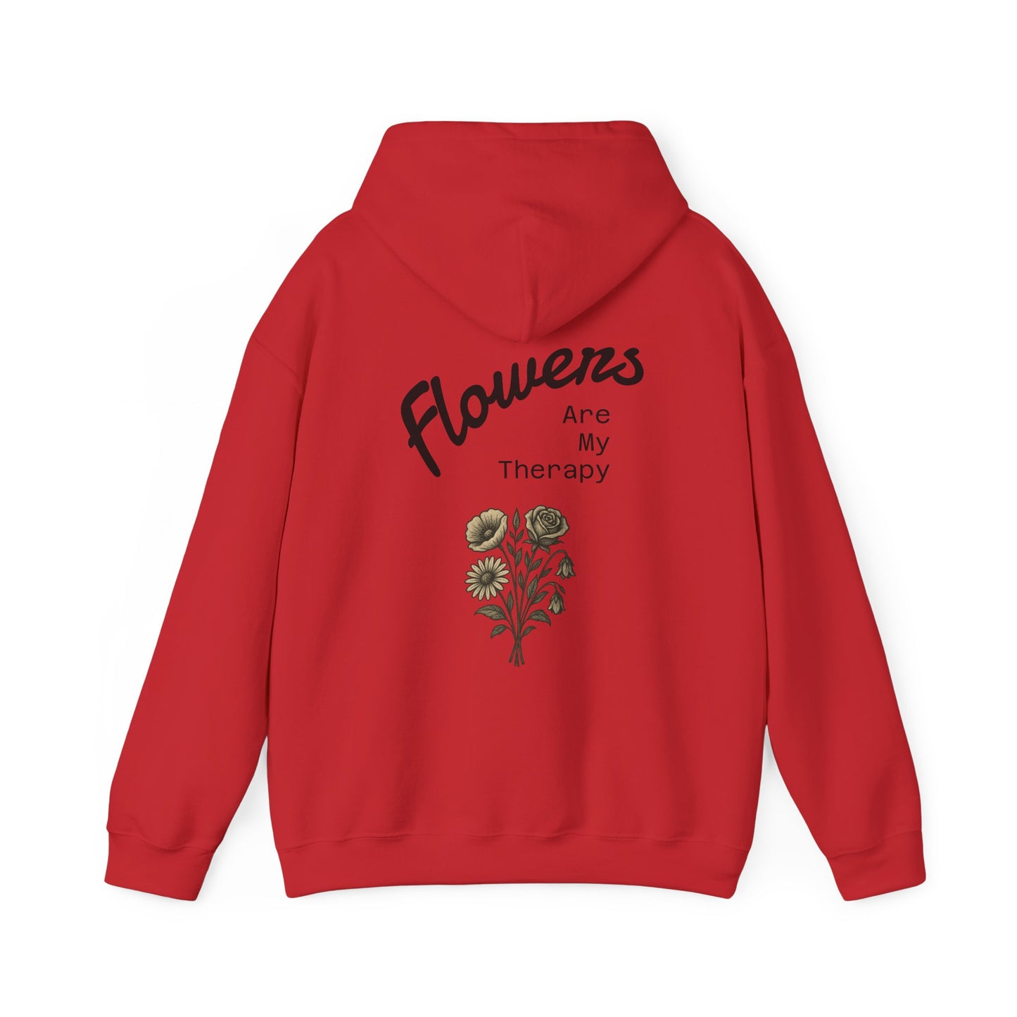 Hus41 Unisex Sweatshirt Hoodie - Flowers are my therapy