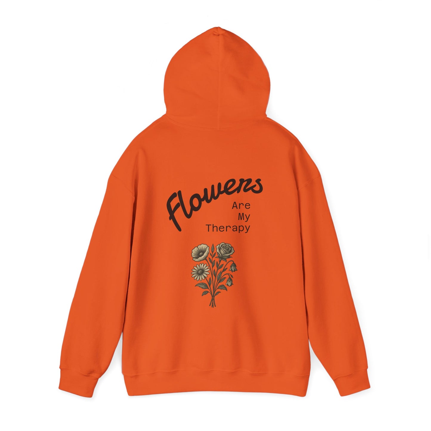 Hus41 Unisex Sweatshirt Hoodie - Flowers are my therapy