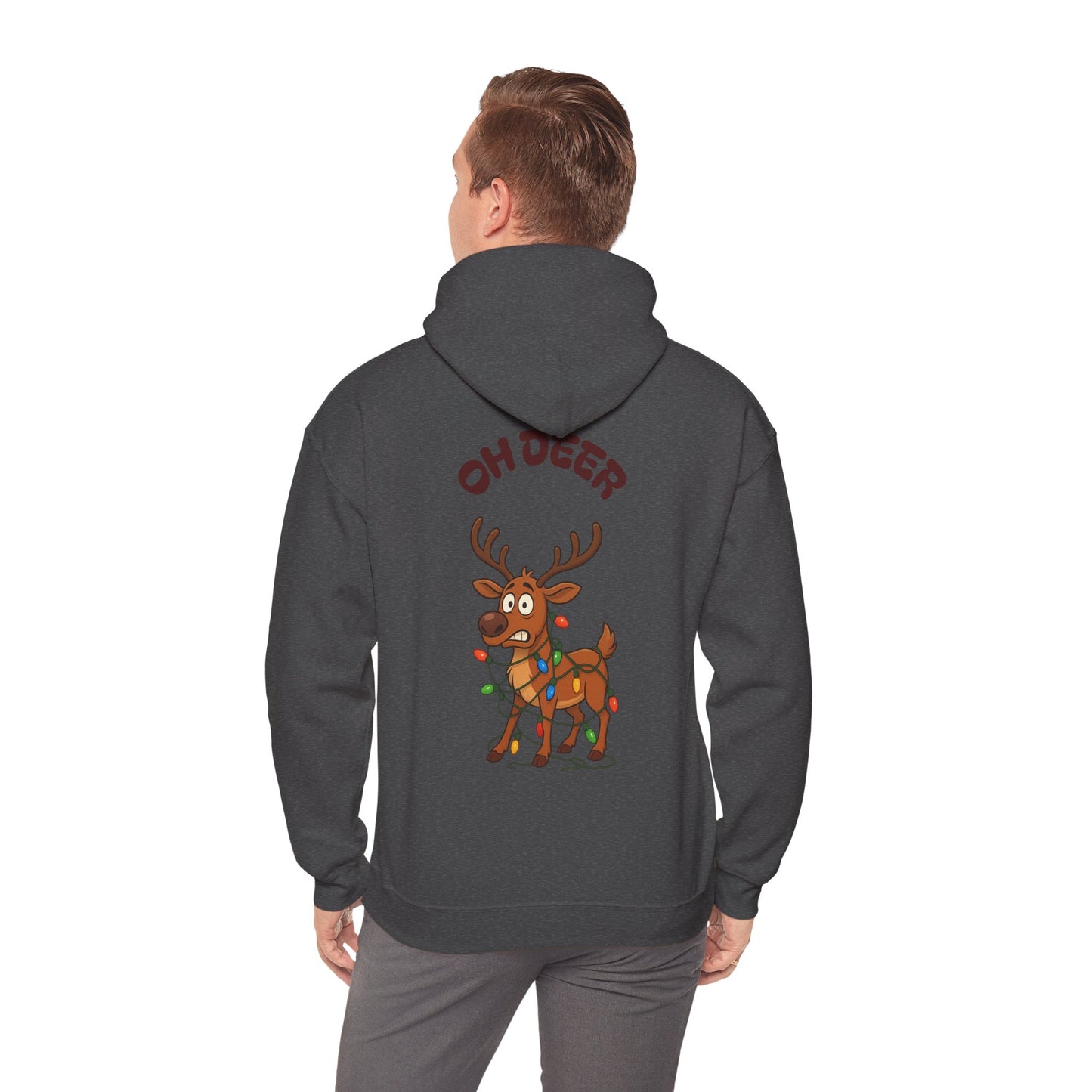 Hus41 Unisex Sweatshirt Hoodie - OH DEER Jultröja