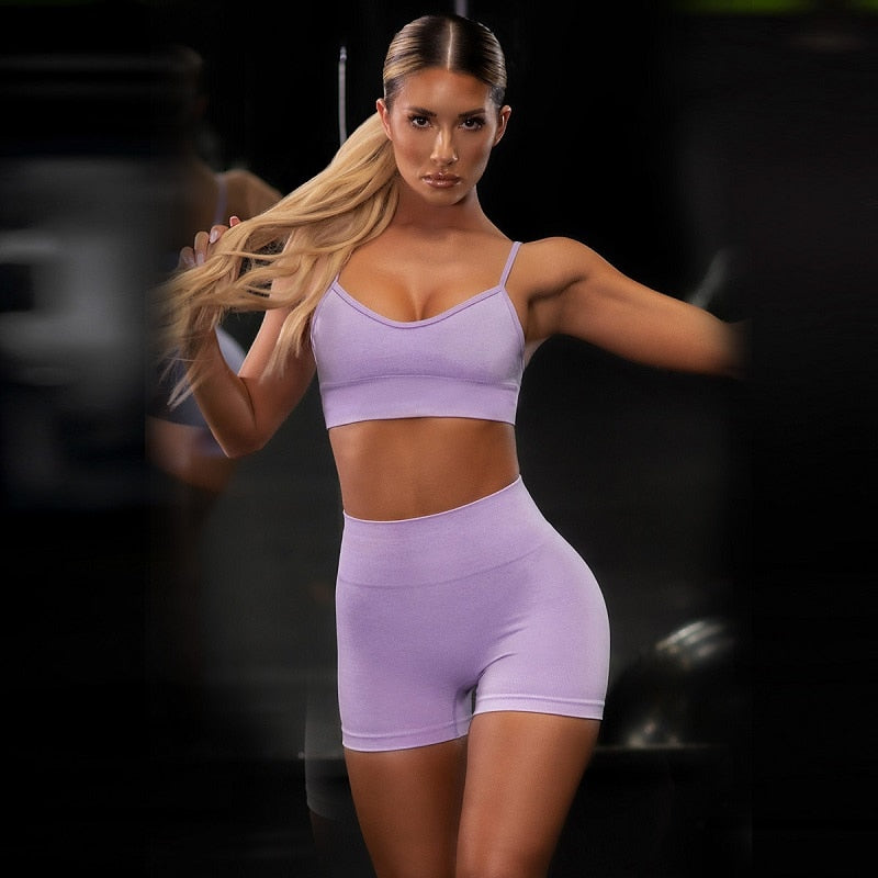 Seamless Yoga Set Träningsset