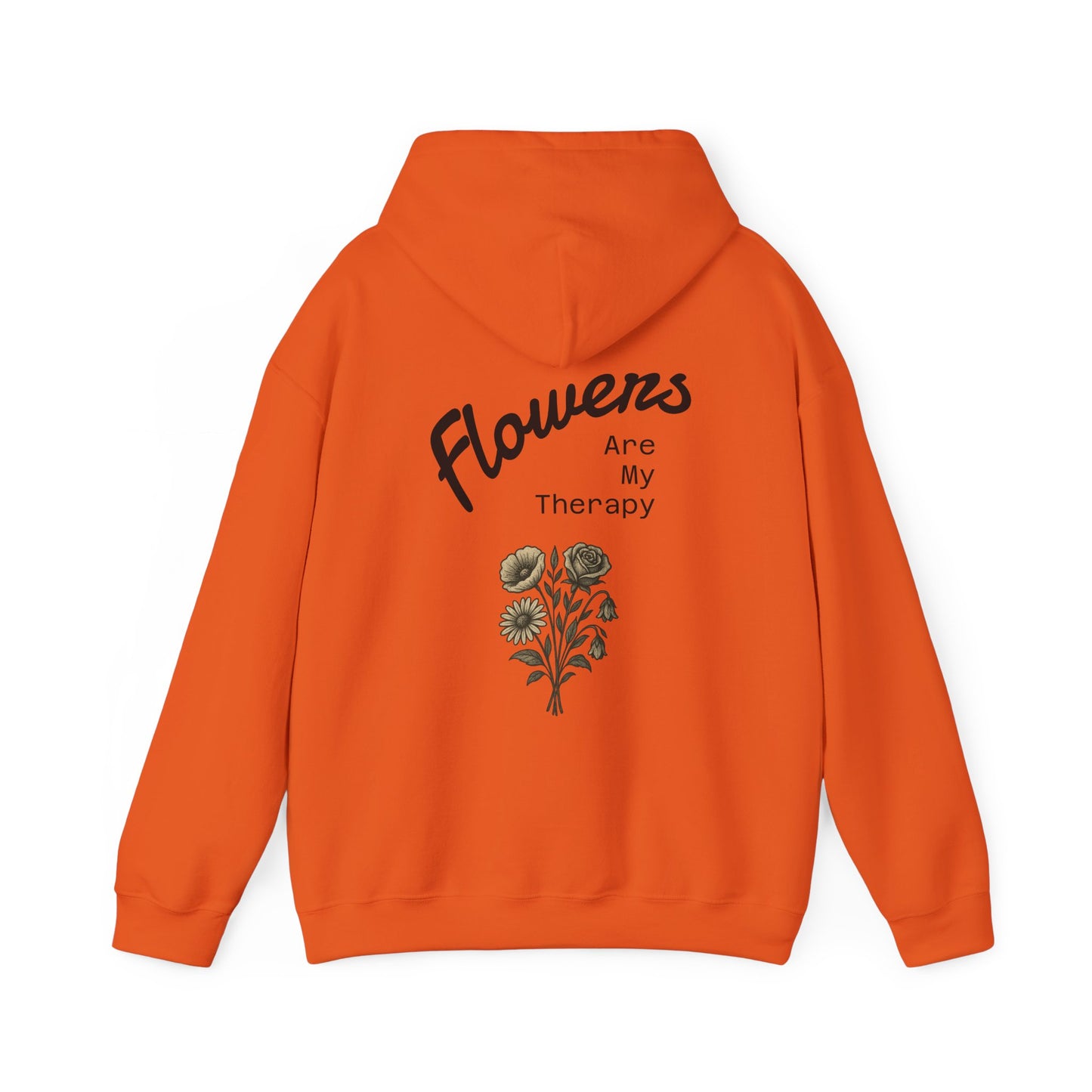 Hus41 Unisex Sweatshirt Hoodie - Flowers are my therapy