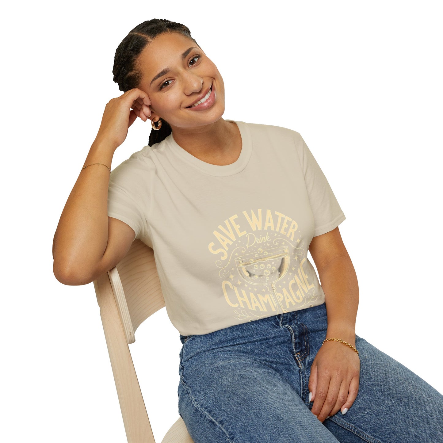 Hus42 T-shirt - Champagne Lover