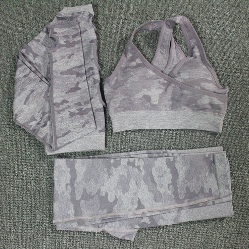 SET Camouflage Träningskläder