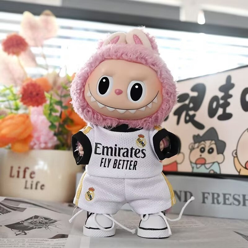 Labubu Doll Clothing Jersey 17cm Pendant First and Second Generation