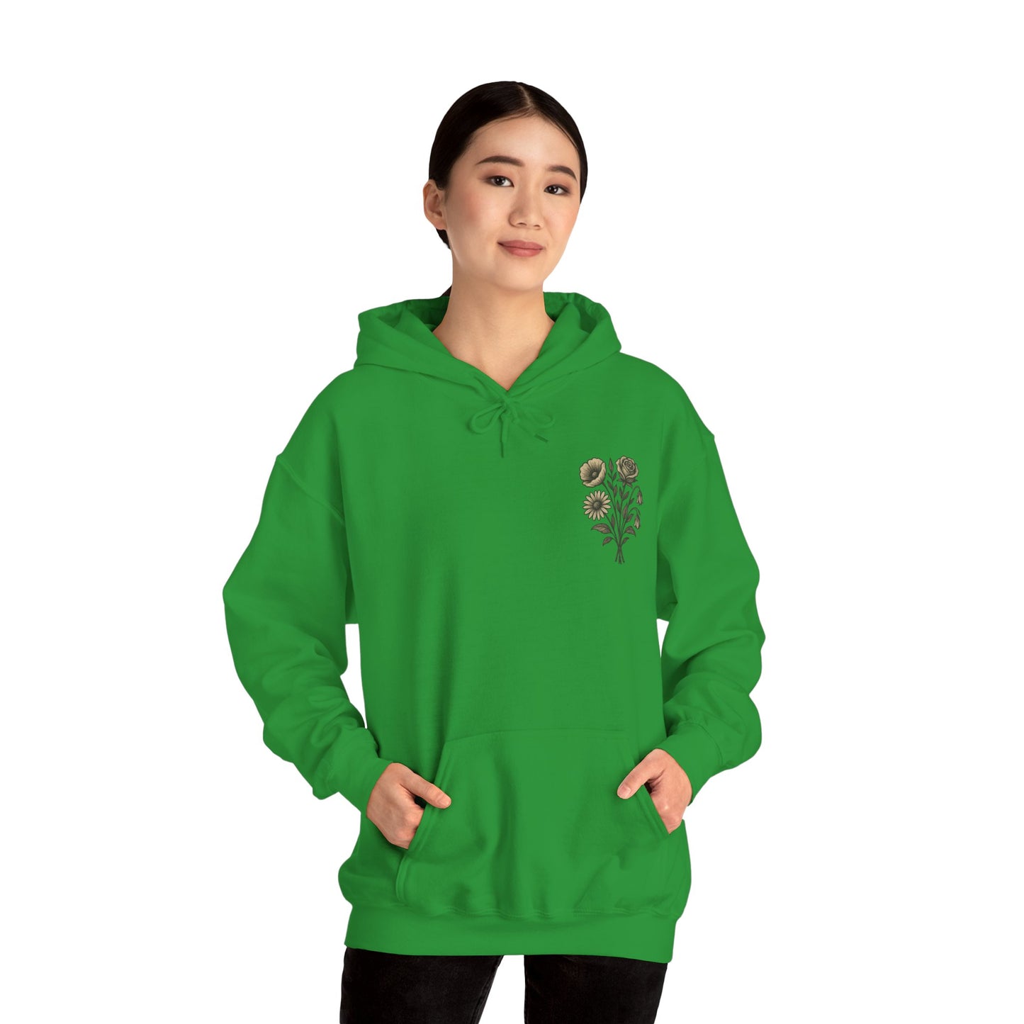 Hus41 Unisex Sweatshirt Hoodie - Flowers are my therapy