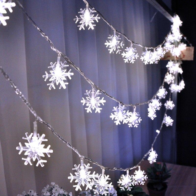 Snowflake light string