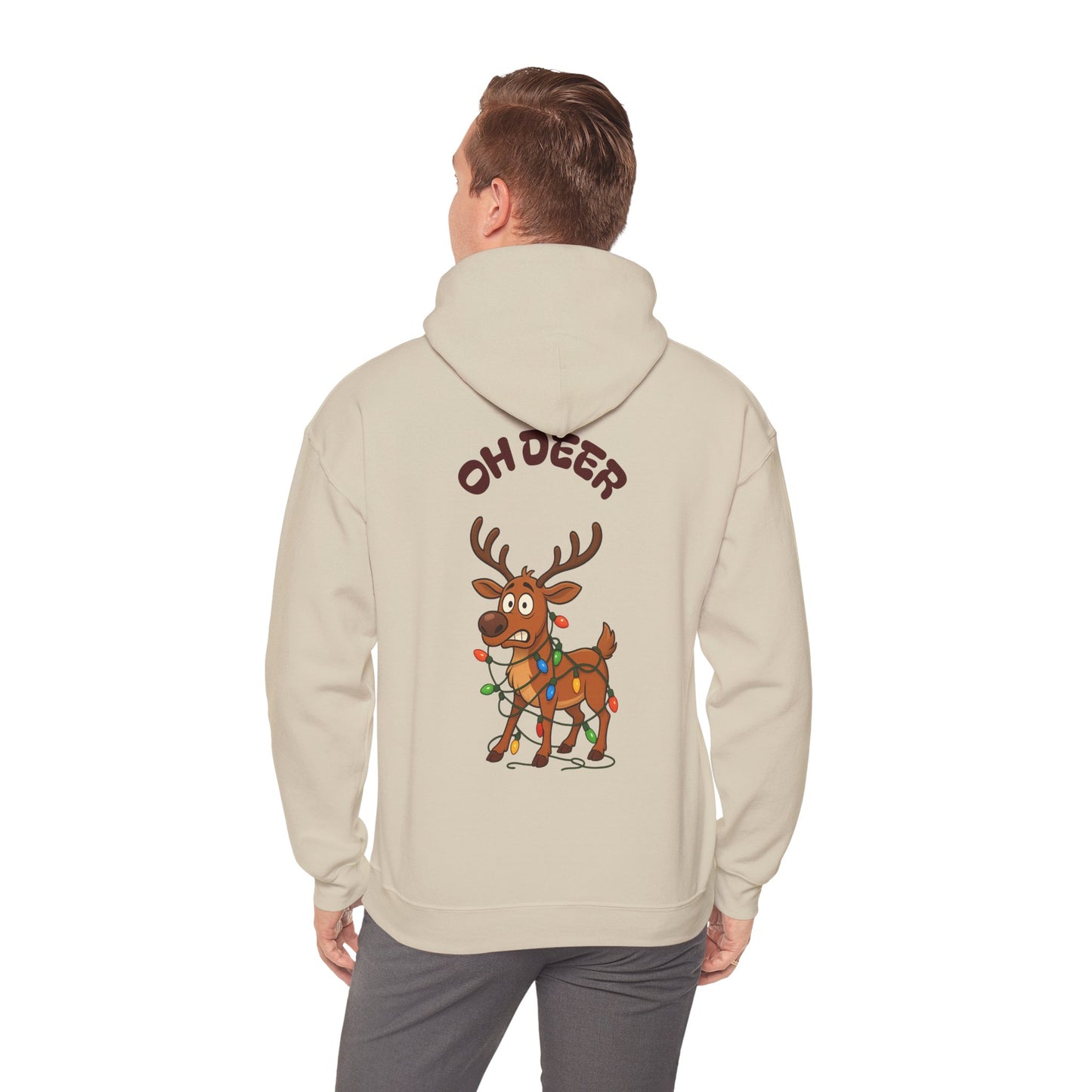 Hus41 Unisex Sweatshirt Hoodie - OH DEER Jultröja